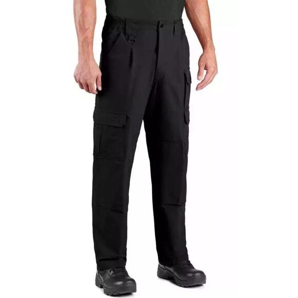 NWT Propper Men’s 44” x 30” Black Tactical Cargo Pant Teflon Pockets Relaxed Fit - Picture 1 of 8